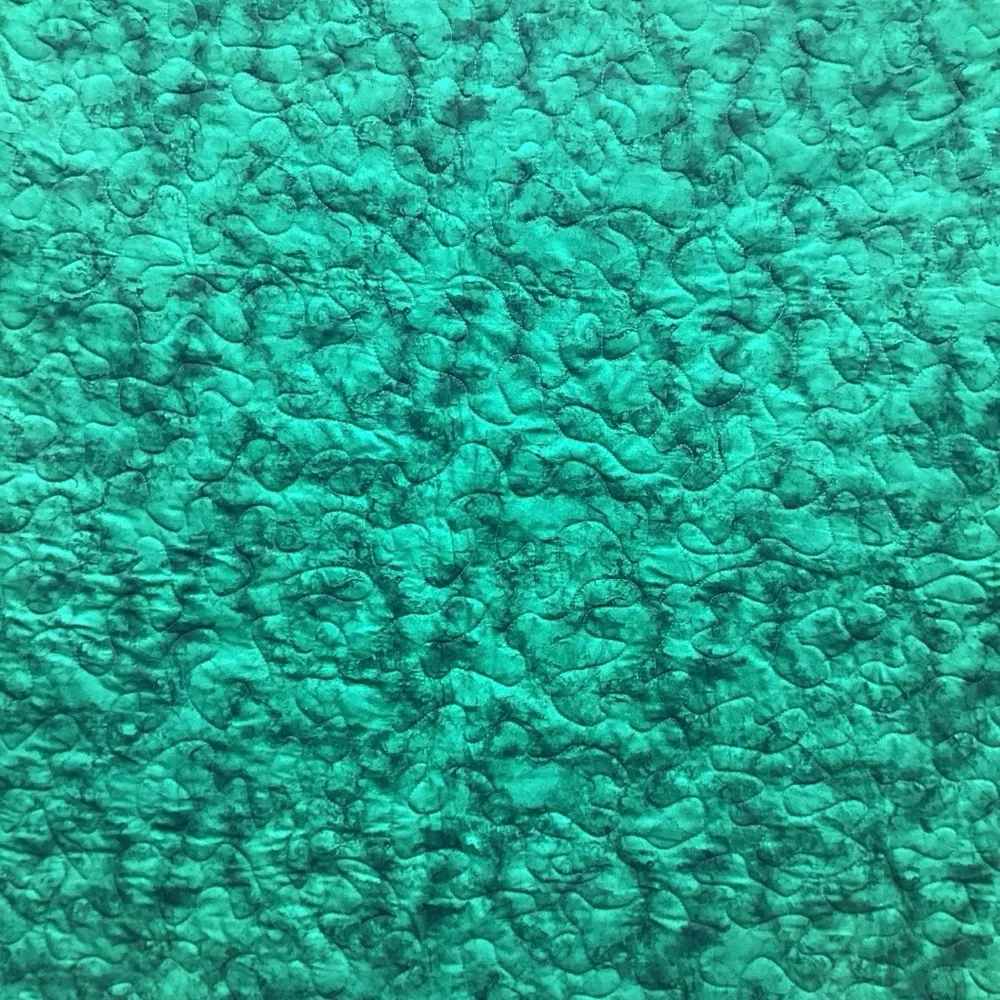Blue & Lime Patchwork Quilt